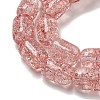 Transparent Crackle Glass Beads Strands GLAA-NH0001-04I-3