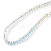 Bling Glass Round Beaded Necklace for Women NJEW-PH01490-02-2
