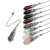 Natural & Synthetic Gemstone Pointed Dowsing Pendulum Big Pendants G-H285-06P-A-1