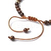 Natural Gemstone Beads Braided Bead Bracelets for Women BJEW-JB13221-5