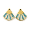316 Surgical Stainless Steel Enamel Charms STAS-M073-21A-02G-1