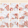 1 Set Paper Hair Ties Display Cards AJEW-WR0002-30-5
