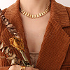 201 Stainless Steel Oval Link Chain Necklaces FS-WG7F0BE-03-1