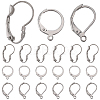 60Pcs 3 Styles 304 Stainless Steel Leverback Earring Findings STAS-SC0008-14-1