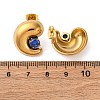 304 Stainless Steel Micro Pave Cubic Zirconia Stud Earrings LS-EJEW-B138-01G-5