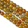 Dyed Natural Dragon Veins Agate Beads Strands X-G-C068-10mm-15-2