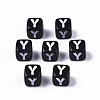 Opaque Acrylic Beads X-SACR-N002-01Y-2