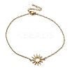 304 Stainless Steel Sun Link Bracelets BJEW-F521-02G-2