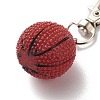 Resin & Plastic Sports Ball Pendant Decorations HJEW-JM00703-3
