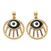Real 18K Gold Plated Brass Pendants KK-L209-010G-02-1