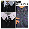 Alloy Charm Hanging Chains Collar Pins Tie Clips AJEW-GO00025-7