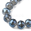 Transparent Electroplate Glass Beads Strands EGLA-N002-34F-F04-3