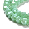 Electroplate Opaque Glass Beads Strands EGLA-A035-P6mm-A14-3