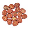 16Pcs 16 Styles Natural Red Jasper Display Decorations G-F786-02A-03-1