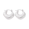 Non-Tarnish 304 Stainless Steel Hoop Earrings for Women EJEW-F287-09P-1