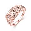 Exquisite Brass Czech Rhinestone Finger Rings for Women RJEW-BB02138-8-1