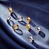 8Pcs 8 Style 201 Stainless Steel Grooved Finger Ring Settings MAK-UN0001-37-3
