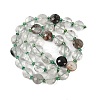 Natural Green Lodolite Quartz/Garden Quartz Beads Strands G-B094-A19-01-4