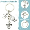 9Pcs 3 Style Sports Alloy Keychains KEYC-YW00249-3