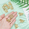10Pcs Ion Plating(IP) 304 Stainless Steel Pendants STAS-DC0016-58-3