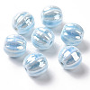 Glazed Porcelain Beads PORC-G010-01B-1