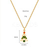 Christmas 304 Stainless Steel Enamel Pendant Necklaces FS-WGDAA96-17-1