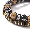 Wood Beaded Bracelet Sets BJEW-JB08349-5