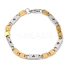 201 Stainless Steel Oval Link Chain Bracelets BJEW-B078-147GP-2