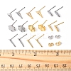 16Pcs 8 Styles 201 Stainless Steel Stud Earring Findings with Hole EJEW-FS0001-21-5
