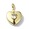 Rack Plating Real 18K Gold Plated Brass Pendants KK-B084-04G-01-1