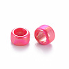 Opaque Acrylic European Beads TACR-S153-41I-2