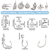 72Pcs 12 Styles Tibetan Style Alloy Charms FIND-SC0007-72-2