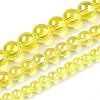 Electroplate Transparent Glass Beads Strands LS-GLAA-T032-T10mm-AB12-4
