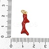 Brass Enamel Pendants KK-D409-34G-3