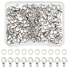 50Pcs 316 Surgical Stainless Steel Lobster Claw Clasps STAS-DC0002-27-1