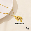 304 Stainless Steel Horse Pendant Necklace BX4246-4-1