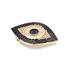 Brass Micro Pave Cubic Zirconia Links KK-Q749-021-3