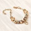 Alloy European Beads Charm Bracelets BJEW-F495-09G-4