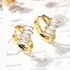 Brass Hoop Earrings EJEW-S256-03C-G-1