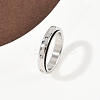 304 Stainless Steel Rhinestone Rotating Finger Rings LS-RJEW-A074-01C-P-2