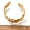 Textured 304 Stainless Steel Cuff Bangles for Women LS-STAS-Z108-09G-01-5