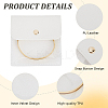 6Pcs PU Leather Jewelry Storage Bags with Iron Button ABAG-CL0001-22A-6
