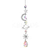 Alloy with Glass Beaded Hanging Pendant Decorations PW-WG53973-05-1