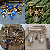 32Pcs 4 Colors Iron Brooch Findings IFIN-SC0001-81-4