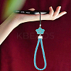 1Pc PU Leather Lanyard Wrist Strap Phone Flower Charms Straps AJEW-LP0005-03A-3