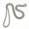 Tarnish Resistant Trendy Men's 201 Stainless Steel Box Chain Necklaces NJEW-L043B-46P-1