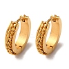 304 Stainless Steel Hoop Earrings EJEW-D331-16G-2