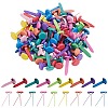 200Pcs Paint Spraying Flat Round Iron Fasteners Brads DIY-SP0003-38C-1