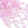 Metal Enlaced Acrylic Bead Caps OACR-G044-01D-1