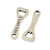Bottle Opener with Word Tibetan Style Zinc Alloy Pendants LS-TIBEP-R334-168AS-RS-1
